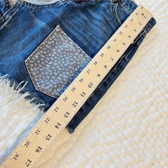 BDG Urban Outfitters Patch Work Fray Floral Denim Skirt Asymmetric (C1) - Picture 12 of 12